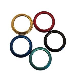 Vintage for Gucci 5-Metal Bezel Set Gold Red Blue Black & Green 1100/1200